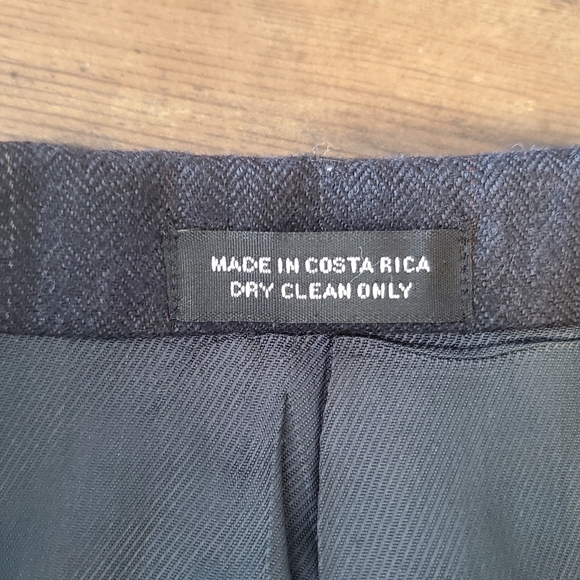 Oscar de la Renta Navy Herringbone Jacket - Picture 5 of 7